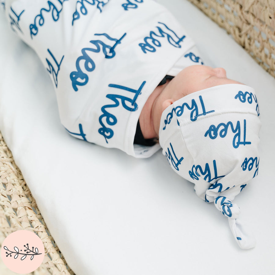 Berry Personalized Name Baby Swaddle Blanket