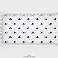 Black and White Sharks Personalized Crib Sheet