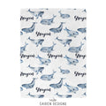 Blue Whales Personalized Blanket