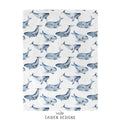 Blue Whales Personalized Baby Blanket