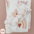 Boho Rainbow Personalized Baby Headband