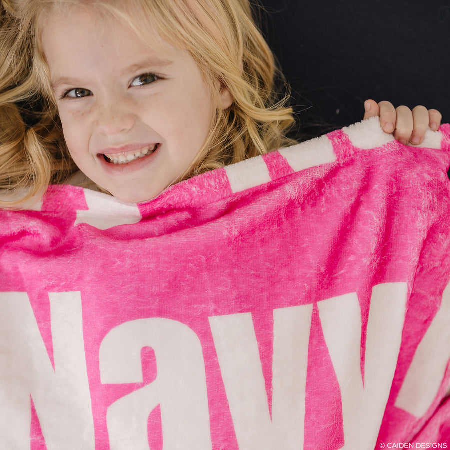Bold Name Personalized Blanket