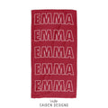 Large Repeat Name Premium Personalized Beach Towel