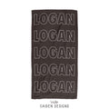 Large Repeat Name Premium Personalized Beach Towel