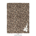 Brown Leopard Print Custom Throw Blanket