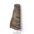Brown Leopard Print Custom Throw Blanket