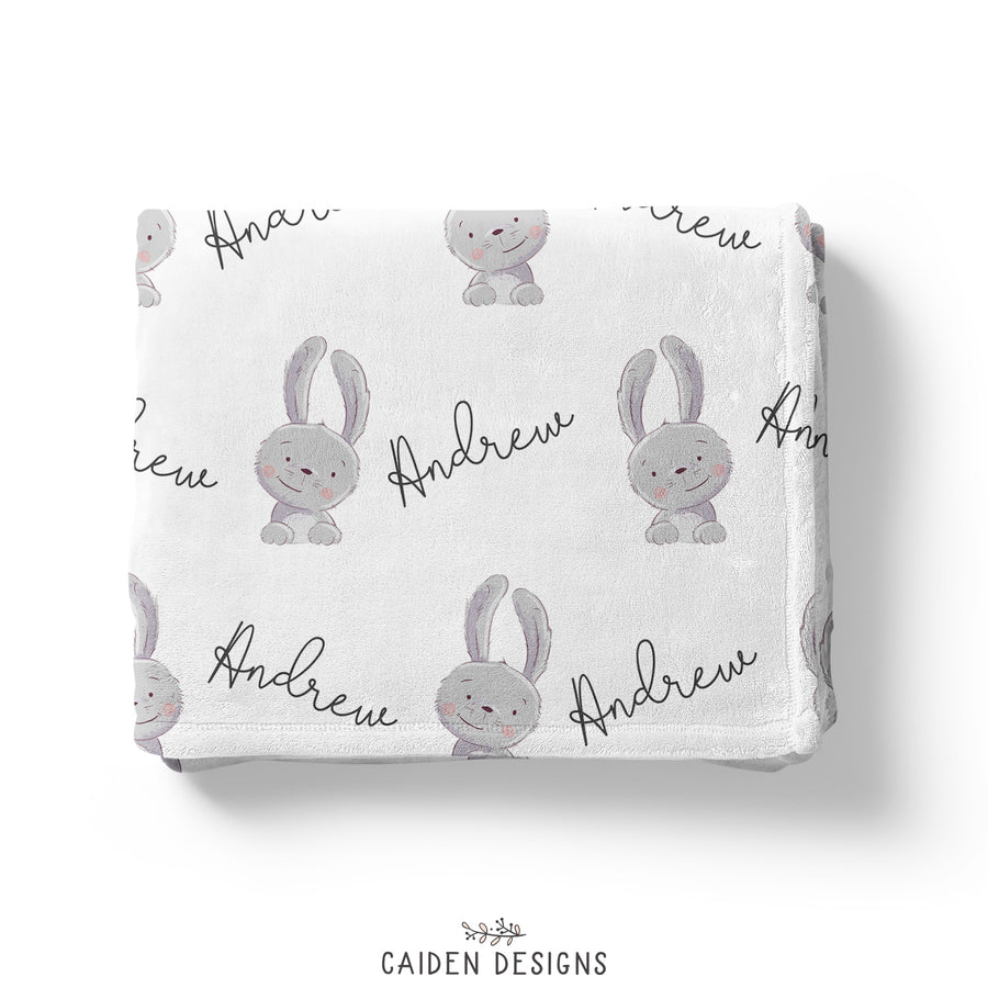 Personalized Bunny Blanket