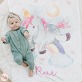 Personalized Unicorn Blanket