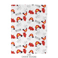 Dalmatian Firefighter Personalized Baby Blanket