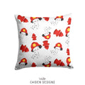 Dalmatian Firefighter Personalized Throw Pillow