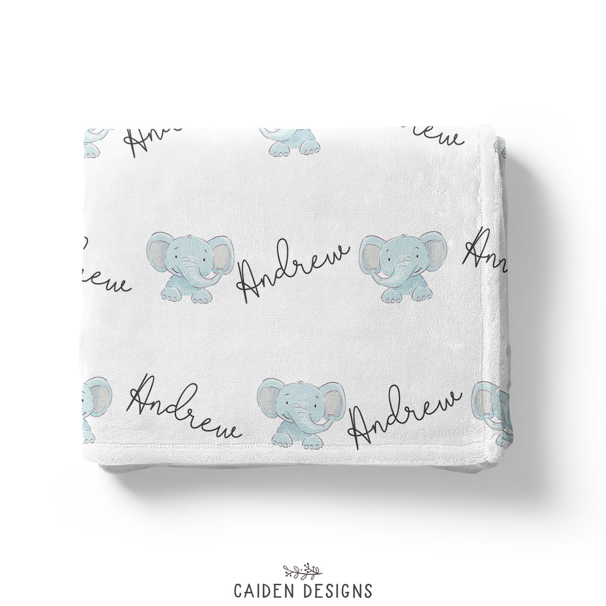 Personalized Elephant Blanket Caiden Designs1