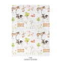 Farm Animals Personalized Baby Blanket