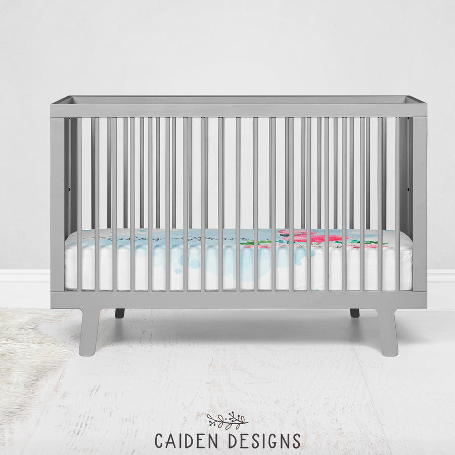 Flamingo Personalized Crib Sheet