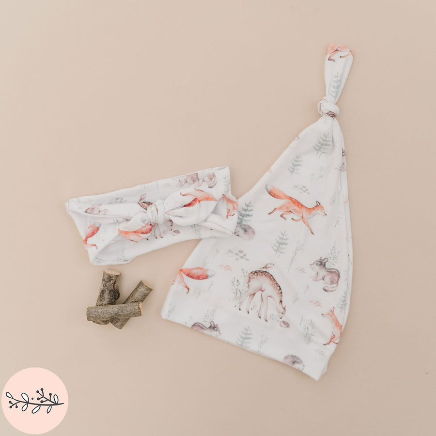 Woodland Animals Personalized Baby Headband