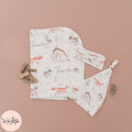 Woodland Animals Personalized Baby Swaddle Blanket