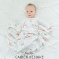 Woodland Animals Personalized Blanket