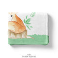 Fox Personalized Baby Boy Blanket