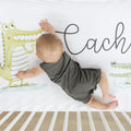 Alligator Personalized Crib Sheet