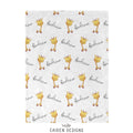 Safari Animals Personalized Baby Blanket