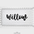 Grey Crowns Personalized Crib Sheet