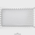 Grey Stars Personalized Crib Sheet