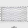 Grey Stars Personalized Crib Sheet