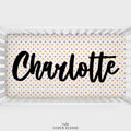 Halloween Polka Dots Personalized Crib Sheet