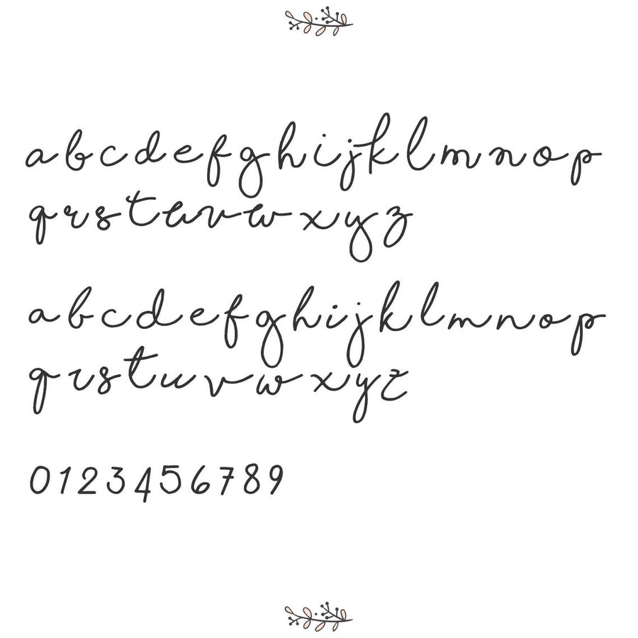 Handwritten Large Name Personalized Crib Sheet