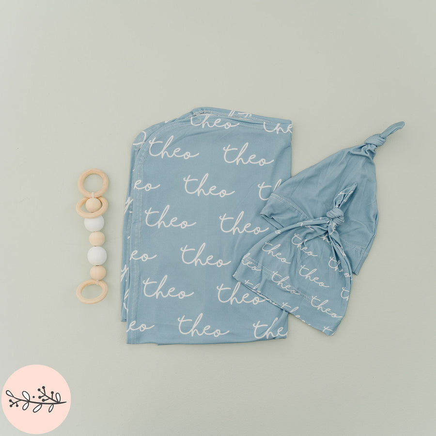 Handwritten Personalized Name Baby Swaddle Blanket