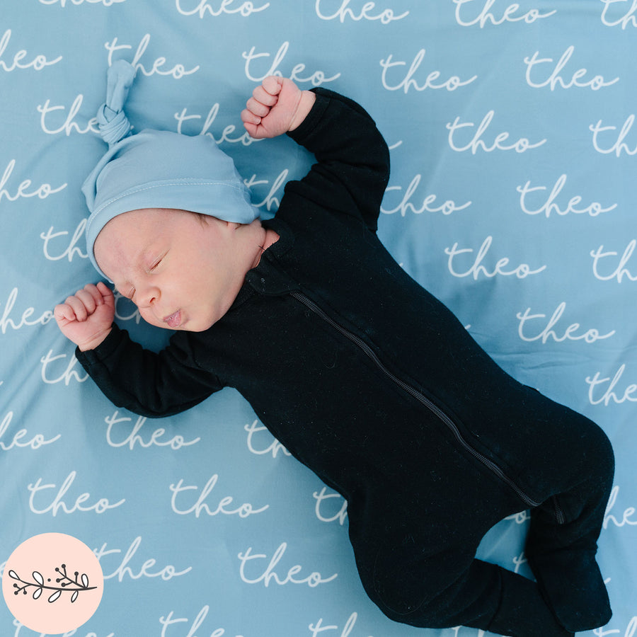 Handwritten Personalized Name Baby Swaddle Blanket