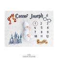 Wizard Personalized Baby Milestone Blanket
