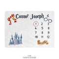 Wizard Personalized Baby Milestone Blanket