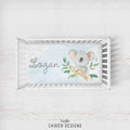 Koala Personalized Crib Sheet
