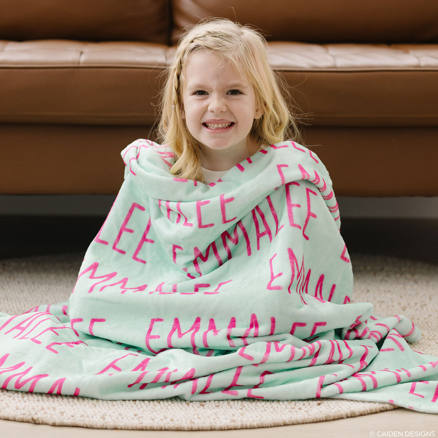 Lemon Personalized Name Blanket