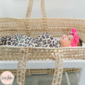Brown Leopard Print Baby Swaddle Blanket