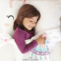Llama Unicorn Personalized Blanket & Pillowcase Set