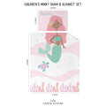 Mermaid Personalized Blanket & Pillowcase Set