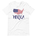 USA Map 'merica Short-Sleeve Unisex T-Shirt