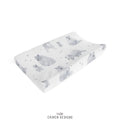 Monochrome Watercolor Polar Bear Personalized Changing Pad Cover