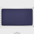 Navy Nautical Anchors Personalized Crib Sheet