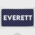 Navy Nautical Turtles Personalized Crib Sheet