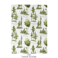 Watercolor Forest Personalized Blanket