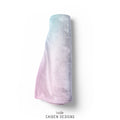 Pastel Rainbow Ombre Personalized Baby Blanket