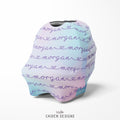 Pastel Rainbow Ombre Multi-Use Baby Car Seat Cover