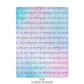 Pastel Rainbow Ombre Personalized Baby Blanket
