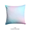 Pastel Rainbow Ombre Personalized Pillow