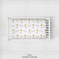 Giraffe Personalized Crib Sheet