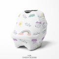 Scandinavian Rainbows Multi-Use Baby Car Seat Cover