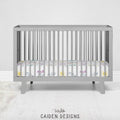 Scandinavian Rainbows Personalized Crib Sheet