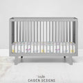 Scandinavian Rainbow Personalized Crib Sheet